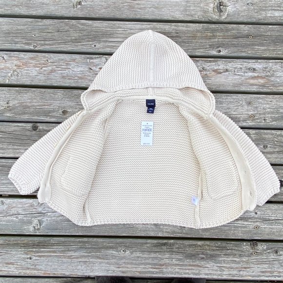 Baby Gap Toddler Knit Cardigan Hoodie - Picture 3 of 10